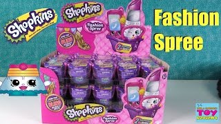 Shopkins Fashion Spree 2 Pack Blind Shopping Basket Opening Toy Review  PSToyReviews [upl. by Hyland]