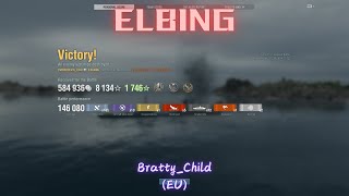 Replay  138Tier 10 DD DKM Elbing by BrattyChildEU  Komissar heavily outplayed in Ranked Gold [upl. by Ettevol]