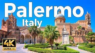 Palermo Sicily Italy Walking Tour 4k Ultra HD 60fps – With Captions [upl. by Aiz863]