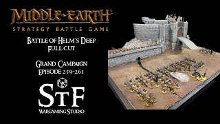 Battle of Helms Deep Full Cut  MESBG Grand Campaign Episodes 259261 [upl. by Merc572]