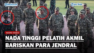 KERAS Nada Tinggi Pelatih Arahkan Para Menteri Baris berbaris Prabowo Ikut Berdiri Paling Depan [upl. by Vida]