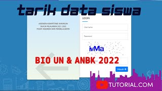 Cara Tarik Data Siswa  BIOAN 2022 [upl. by Alissa]