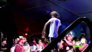 Danny Brown Hit by Thrown Fruit at SXSW [upl. by Aneloj351]