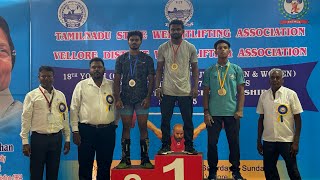 WEIGHTLIFTING TAMILNADU  STATE LEVEL 2024 CHAMPIONSHIP  VIT VELLORE  MENS CATEGORY 49 amp 55 KG [upl. by Higinbotham]