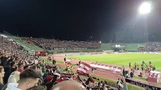 Sarajevo  Željezničar 11 HORDE ZLA sing clubs anthem at Koševo stadium  2592024 [upl. by Sirenay]