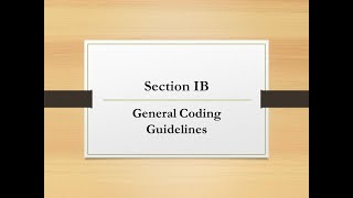 ICD 10 CM Guidelines Section 1 B [upl. by Irroc974]