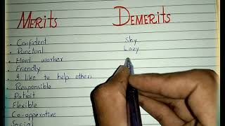 How to write merit and demerits  ISSB merits and Demerits  149 PMA LC 2021 [upl. by Nieberg600]