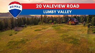 Lumby BC Home for Sale  20 Valeview Road on 49 Acre Lot [upl. by Ynnam359]