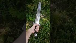 Damascus Steel Short Sword  Handmade Short Sword [upl. by Leynad271]