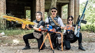 LTT Game Nerf War  Warriors SEAL X Nerf Guns Fight Crime Group Mr Close Crazy Use New Weapons [upl. by Thornburg560]