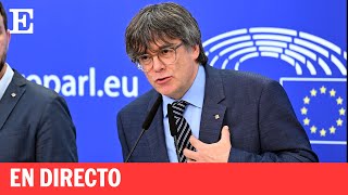 DIRECTO  Carles Puigdemont presenta en Bruselas sus condiciones para una investidura  EL PAÍS [upl. by Einniw101]