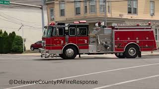 Darby Township Fire Compnay 4 Engine 762 Responding [upl. by Bryant]