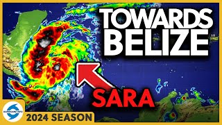 Sara heading towards Belize Flooding in Honduras Heavy rains will affect the region this weekend [upl. by Netsew]