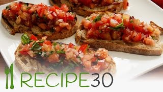 How to make bruschetta in 30 seconds [upl. by Nazay]