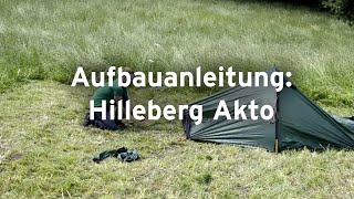 Aufbauanleitung für das Hilleberg Akto [upl. by Hamo]