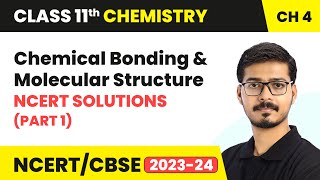 Chemical Bonding and Molecular Structure  NCERT Solutions Part 1  Class 11 Chemistry Ch 4 [upl. by Brigham43]