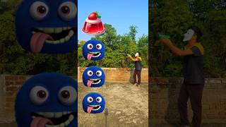 Furry monster fuzz ball to jelly birthday cake chocolate ice Cream funny vfx video shortsbeta [upl. by Sreip]