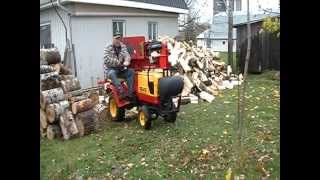 fendeuse automotrice artisanal part 2 home made log splitter [upl. by Yerrot]