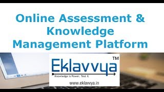 Online Examination System Eklavvya Demo [upl. by Mufi]