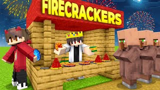 I Opened a FIRECRACKER Store for Diwali in Minecraft [upl. by Gewirtz]