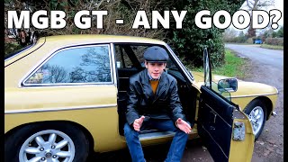 IS THE MGB GT ANY GOOD A brief classic car review and walkaround [upl. by Rotceh]