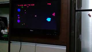 2600 Asteroids Game 11B 312000pts on 7800 NTSC console [upl. by Potter]