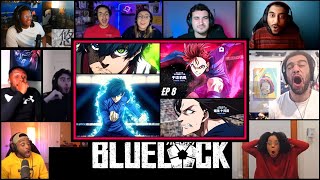 💀💀💥Itoshi Rin 🤯🤯  Blue Lock Season 2 Episode 8 Reaction Mashup  BLUE LOCK VS U20💥 [upl. by Trip883]