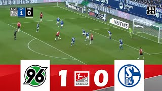 Hannover 96 gegen FC Schalke 04 10  2 Bundesliga 202425  Spielen Höhepunkte [upl. by Floyd]