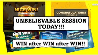 WOW Unbelievable session on the National Lottery Win after Win [upl. by Irneh6]