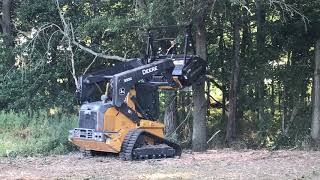 John Deere Compact Track Loader amp Mulching Head Demo  P3 [upl. by Ayotyal121]