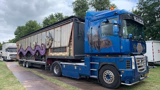 Kermis Heemskerk 2022 Transport en opbouw Deel 2 [upl. by Convery]