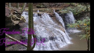 Freedom Falls Kennerdell Pa waterfall beauty nature love hiking getoutdoors paoutdoors usa [upl. by Dnalevets]