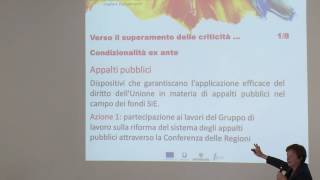 Nuove competenze per nuovi appalti pubblici  Graziella Pisu Autorità di gestione del POR FESR [upl. by Lelah]