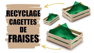 JE RECYCLE DES CAGETTES DE FRAISES RECYCLAGE [upl. by Annij453]