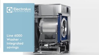 Line 6000 Washer  Integrated savings  Electrolux Professional [upl. by Eiuqnimod173]