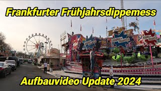 Frankfurter Frühjahrs Dippemess Aufbauvideo Update 2024 [upl. by Bron695]