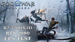 R7 5700X3D  RTX 2080  God of War Ragnarök  FPS Test [upl. by Anivlek]