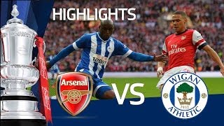 ARSENAL VS WIGAN ATHLETIC 11 ARSENAL WIN ON PENALTIES Goals and highlights FA Cup Semi Final [upl. by Yenaiv]