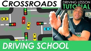 Advanced Crossroads Turning Right at Traffic Lights  Driving Tutorial  Updated 2023 [upl. by Ehav921]