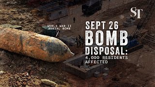 WWII bomb detonation on Sept 26 4000 residents to temporarily vacate homes [upl. by Josey]