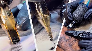 Tattoo Technique Compilation  shading lining coloring [upl. by Engvall]