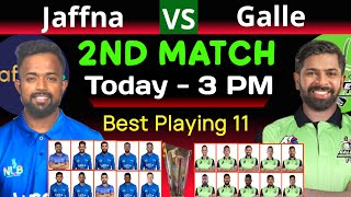 LPL 2024  2nd Match  Jaffna kings vs Galle Marvels  Jaffna vs Galle 2nd Match 2024  JK vs GM [upl. by Onyx]