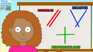 Segmento y rectas Tipos de rectas paralelas secantes y perpendiculares para niños Peques Aprenden [upl. by Ahsinna95]