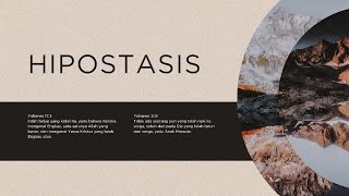 HIPOSTASIS [upl. by Noryak]