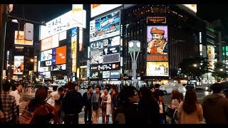 Walking at Susukino Hokkaido on Tanuki Koji road with day and night condition [upl. by Adnwahsor]