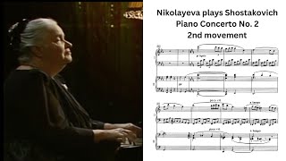 This is the most breathtaking moment in music Nikolayeva plays Shostakovich Piano Concerto No 2 II [upl. by Lanti793]