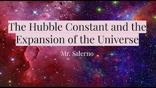 The Hubble Constant and the Expansion of the Universe [upl. by Brien]