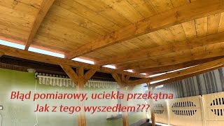 Konstrukcja drewnianej wiaty  Chwila grozy ale się udało [upl. by Mikael]