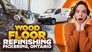 Refinishing Old Parquet Flooring in Pickering Ontario [upl. by Garik]