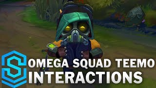 Omega Squad Teemo Special Interactions [upl. by Ahsiuqram]